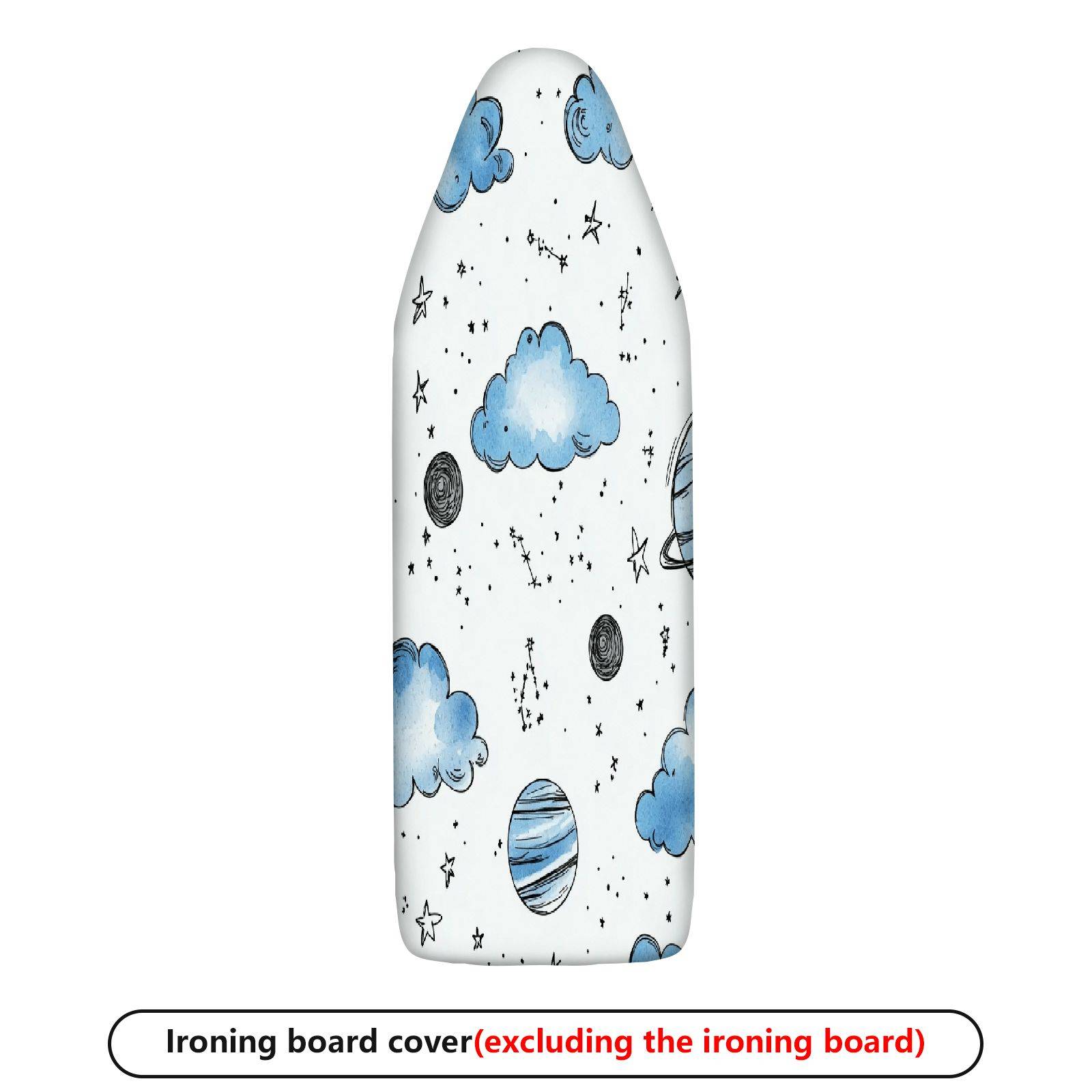 1-Piece Cloud Star Planet  Ironing Board Cover, Universal Size, Without Board