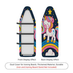 1-Piece Unicorn Rainbow Star  Ironing Board Cover, Universal Size, Without Board