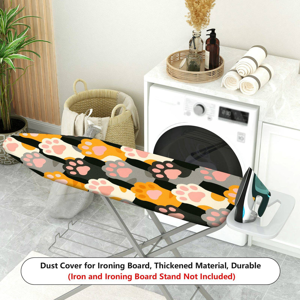 1-Piece Cat Paw Pattern Multicolor Decorative  Ironing Board Cover, Universal Size, Without Board