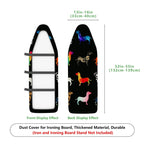 1-Piece Animal Print Colorful Pattern Funky  Ironing Board Cover, Universal Size, Without Board