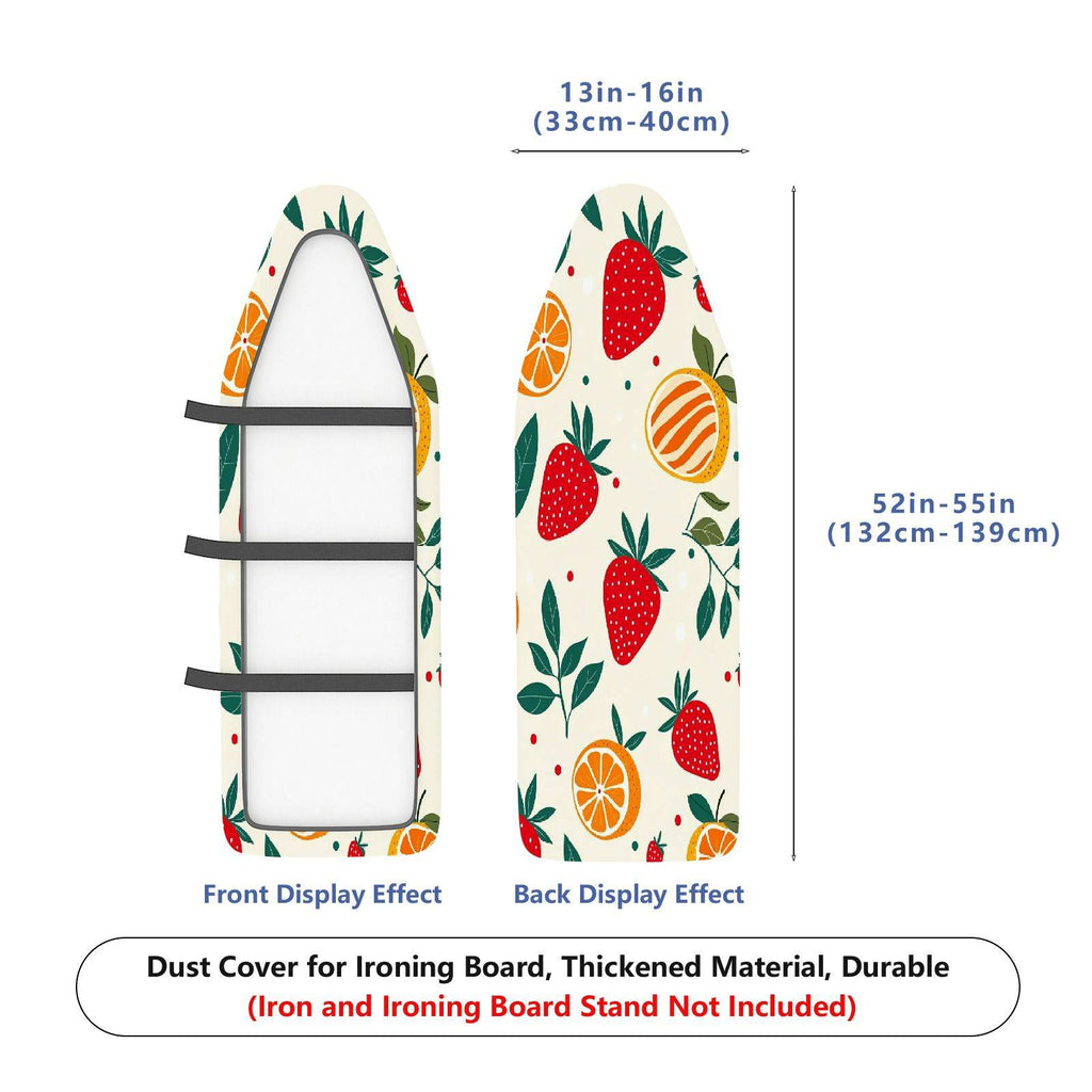 1-Piece Fresh Fruit Strawberry Orange Pattern  Ironing Board Cover, Universal Size, Without Board