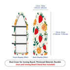 1-Piece Fresh Fruit Strawberry Orange Pattern  Ironing Board Cover, Universal Size, Without Board
