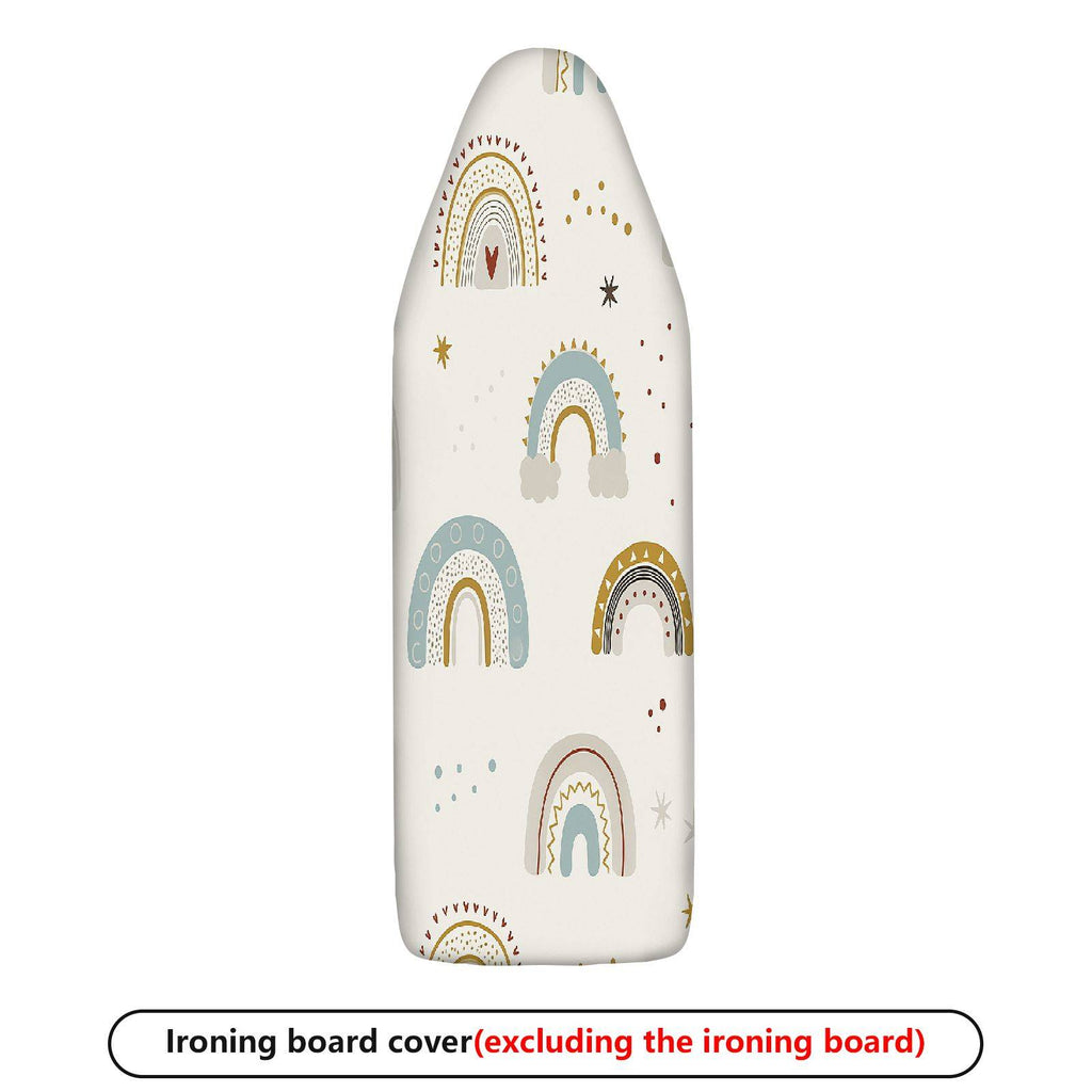 1-Piece rainbow colorful stars clouds  Ironing Board Cover, Universal Size, Without Board