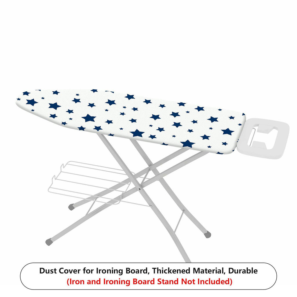 1-Piece Star Pattern Blue White  Ironing Board Cover, Universal Size, Without Board