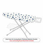 1-Piece Star Pattern Blue White  Ironing Board Cover, Universal Size, Without Board