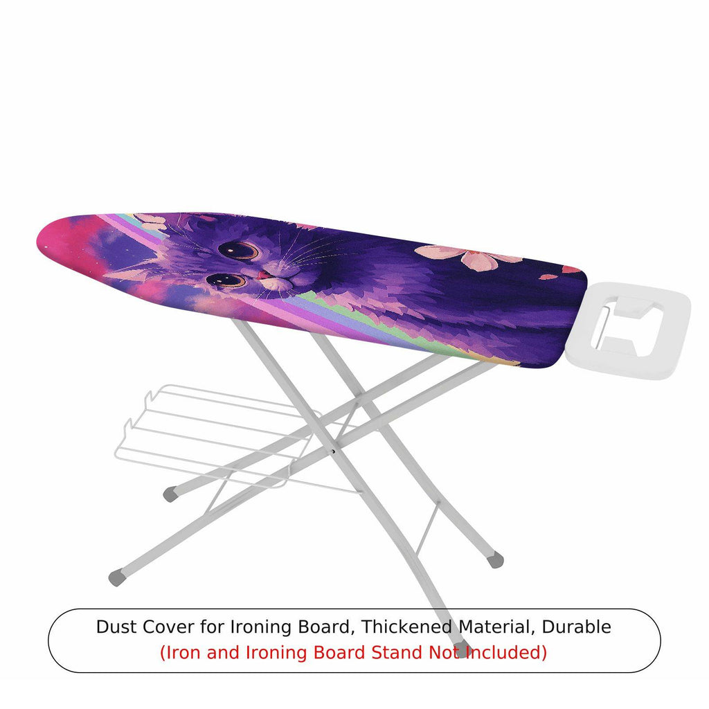 1-Piece Cat Floral Galaxy  Ironing Board Cover, Universal Size, Without Board