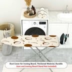 1-Piece Coconut Pattern Tropical Decorative White  Ironing Board Cover, Universal Size, Without Board