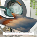 1-Piece Sleepy Fox Starry  Ironing Board Cover, Universal Size, Without Board