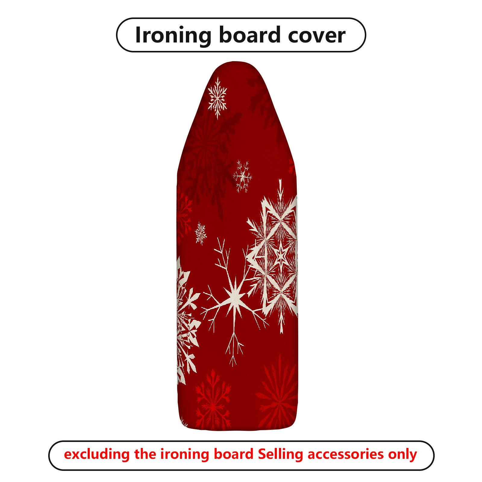 1-Piece Christmas Snowflake Red  Ironing Board Cover, Universal Size, Without Board
