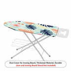 1-Piece Tropical Floral Leaves Pattern Pastel Colors  Ironing Board Cover, Universal Size, Without Board