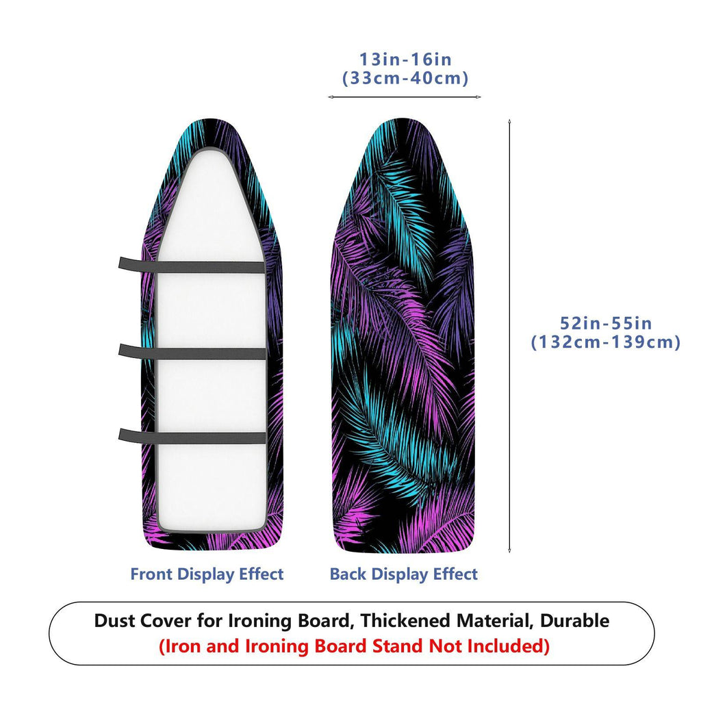 1-Piece Tropical Palm Leaf Pattern  Ironing Board Cover, Universal Size, Without Board