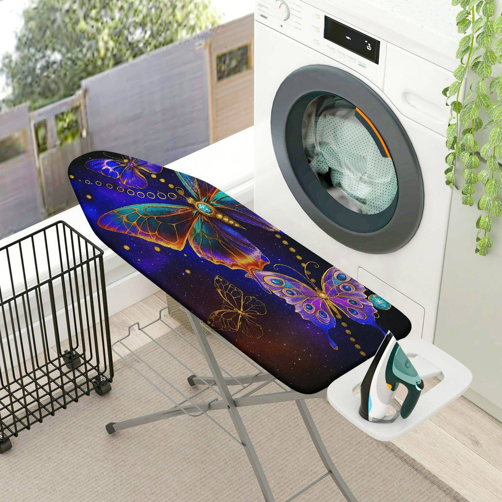 1-Piece Butterfly Galaxy Star  Ironing Board Cover, Universal Size, Without Board