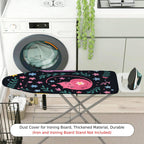 1-Piece Cat Floral Pattern  Ironing Board Cover, Universal Size, Without Board