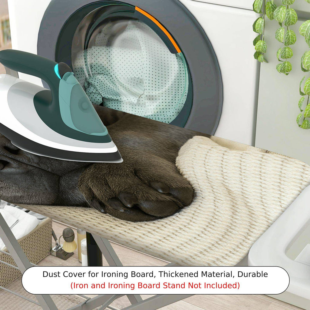 1-Piece Dog Print Gray Adorable  Ironing Board Cover, Universal Size, Without Board