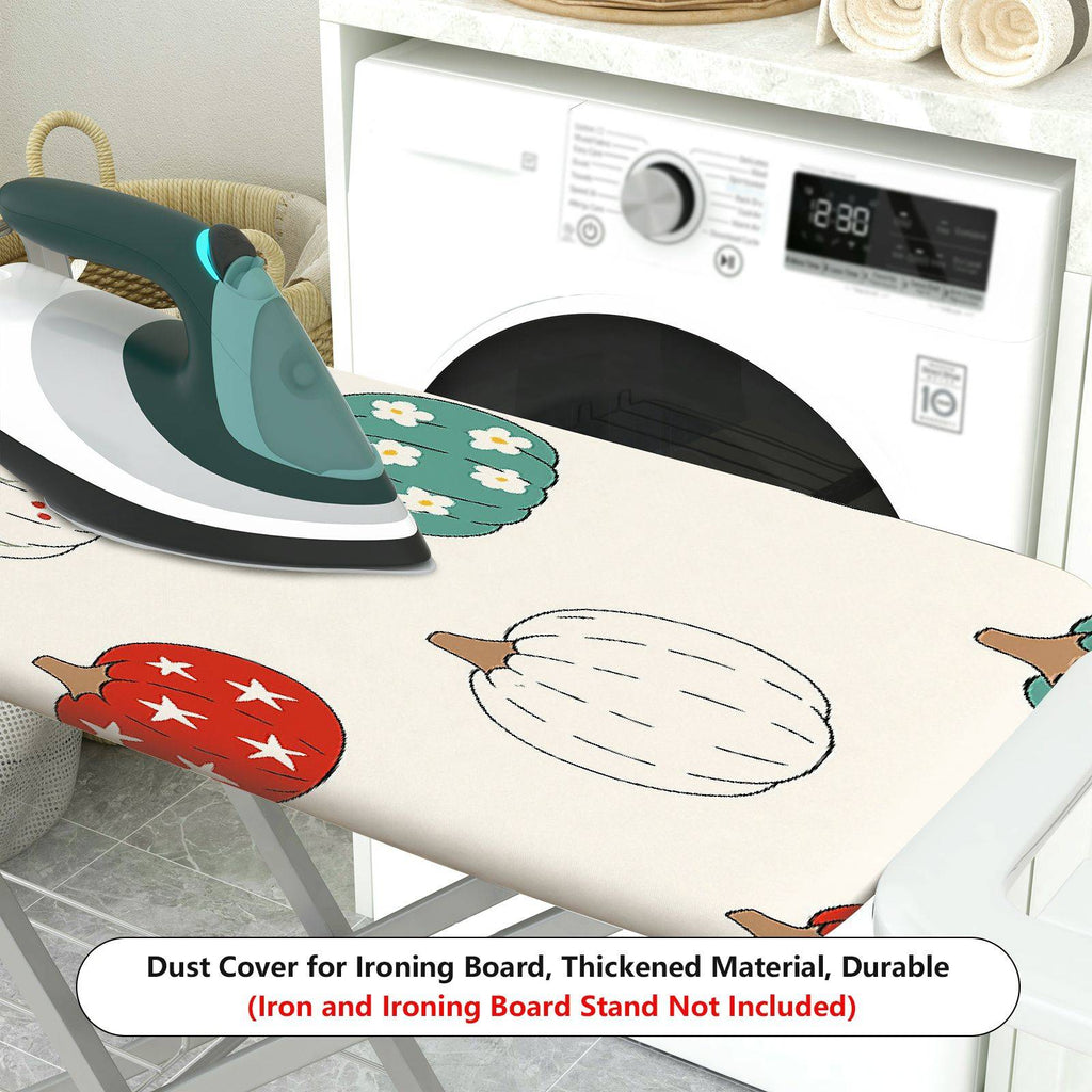 1-Piece Pumpkin Floral Star  Ironing Board Cover, Universal Size, Without Board