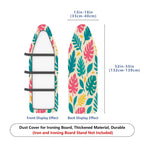 1-Piece Tropical Floral Leaves Pattern Decorative  Ironing Board Cover, Universal Size, Without Board