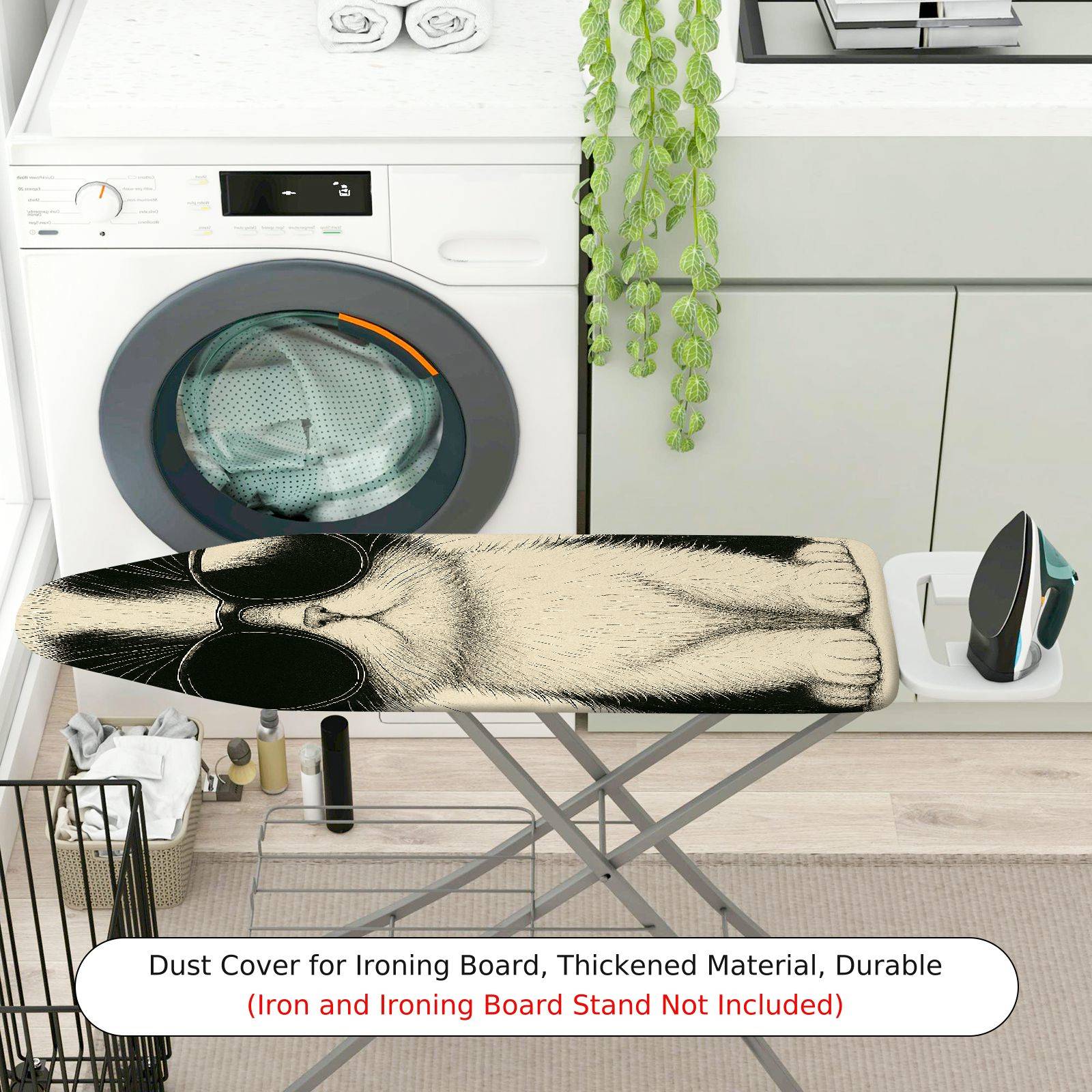 1-Piece Cat Sunglasses Trendy  Ironing Board Cover, Universal Size, Without Board