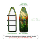 1-Piece Parrot Tropical Jungle  Ironing Board Cover, Universal Size, Without Board