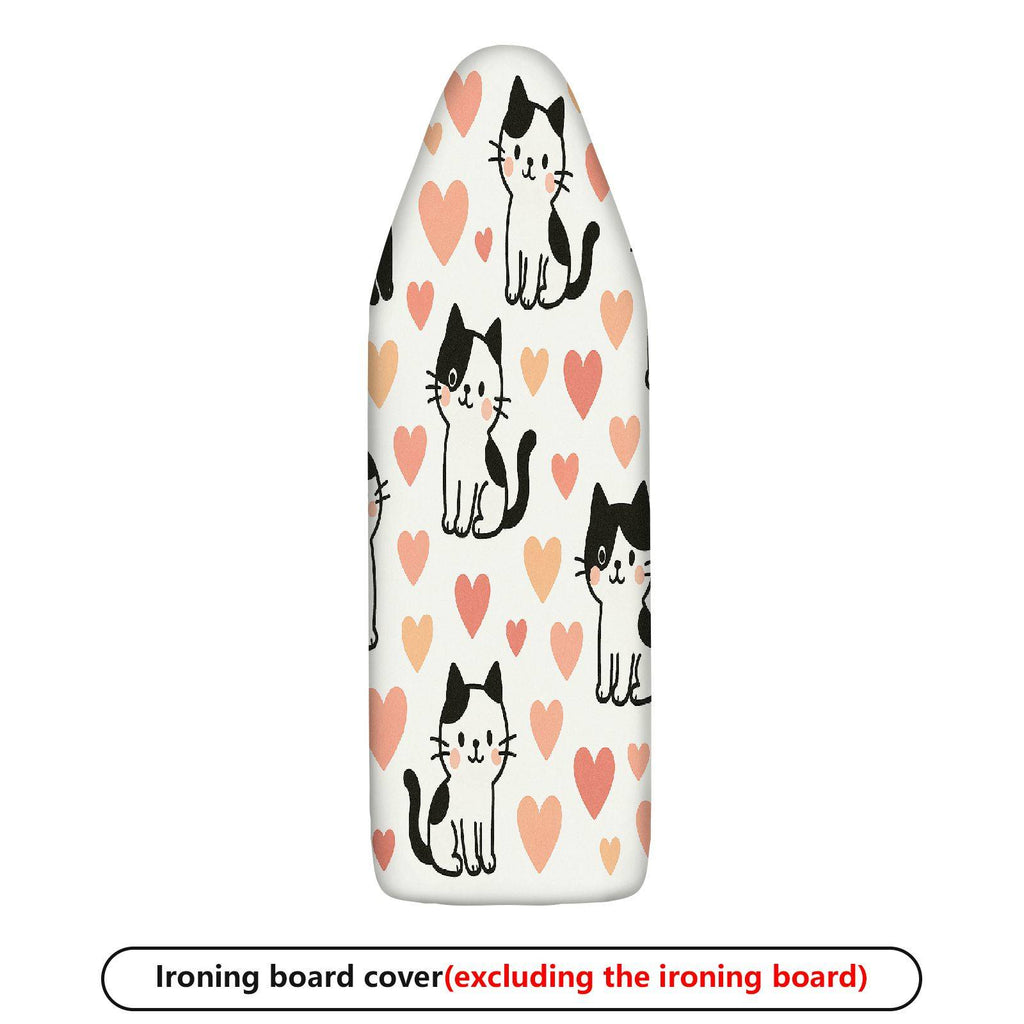 1-Piece Heart Cat Lovely  Ironing Board Cover, Universal Size, Without Board