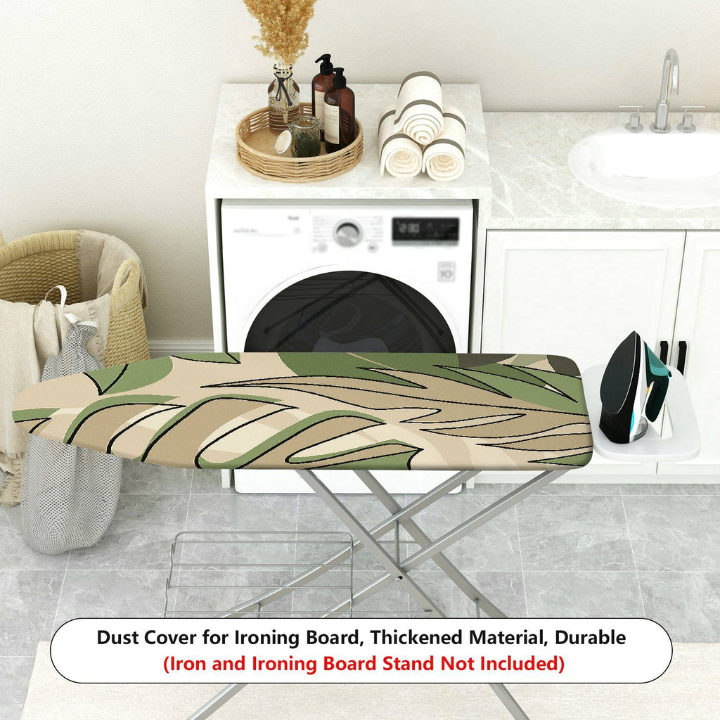 1-Piece Tropical Jungle Camouflage Green  Ironing Board Cover, Universal Size, Without Board