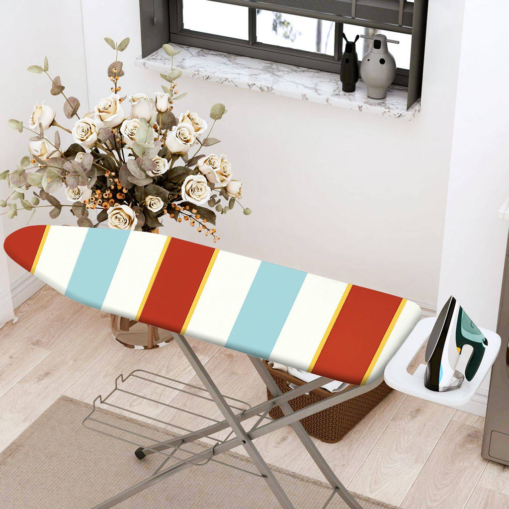 1-Piece Striped Colorful Soft  Ironing Board Cover, Universal Size, Without Board
