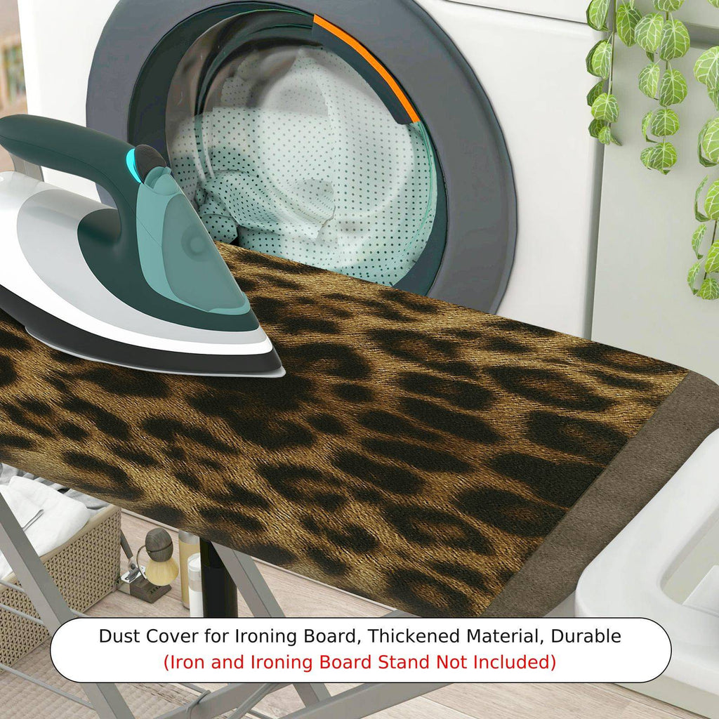 1-Piece Leopard Print Wild Animal Pattern Stylish  Ironing Board Cover, Universal Size, Without Board