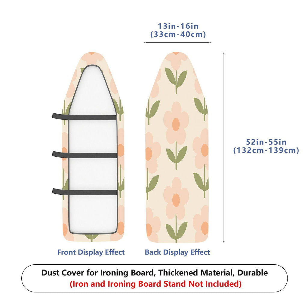 1-Piece Floral Pattern Pastel Retro  Ironing Board Cover, Universal Size, Without Board