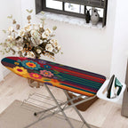 1-Piece Floral Colorful Striped  Ironing Board Cover, Universal Size, Without Board