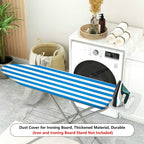 1-Piece Striped Blue Pattern Trendy Modern  Ironing Board Cover, Universal Size, Without Board