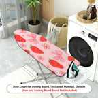 1-Piece Strawberry Bow Flower  Ironing Board Cover, Universal Size, Without Board