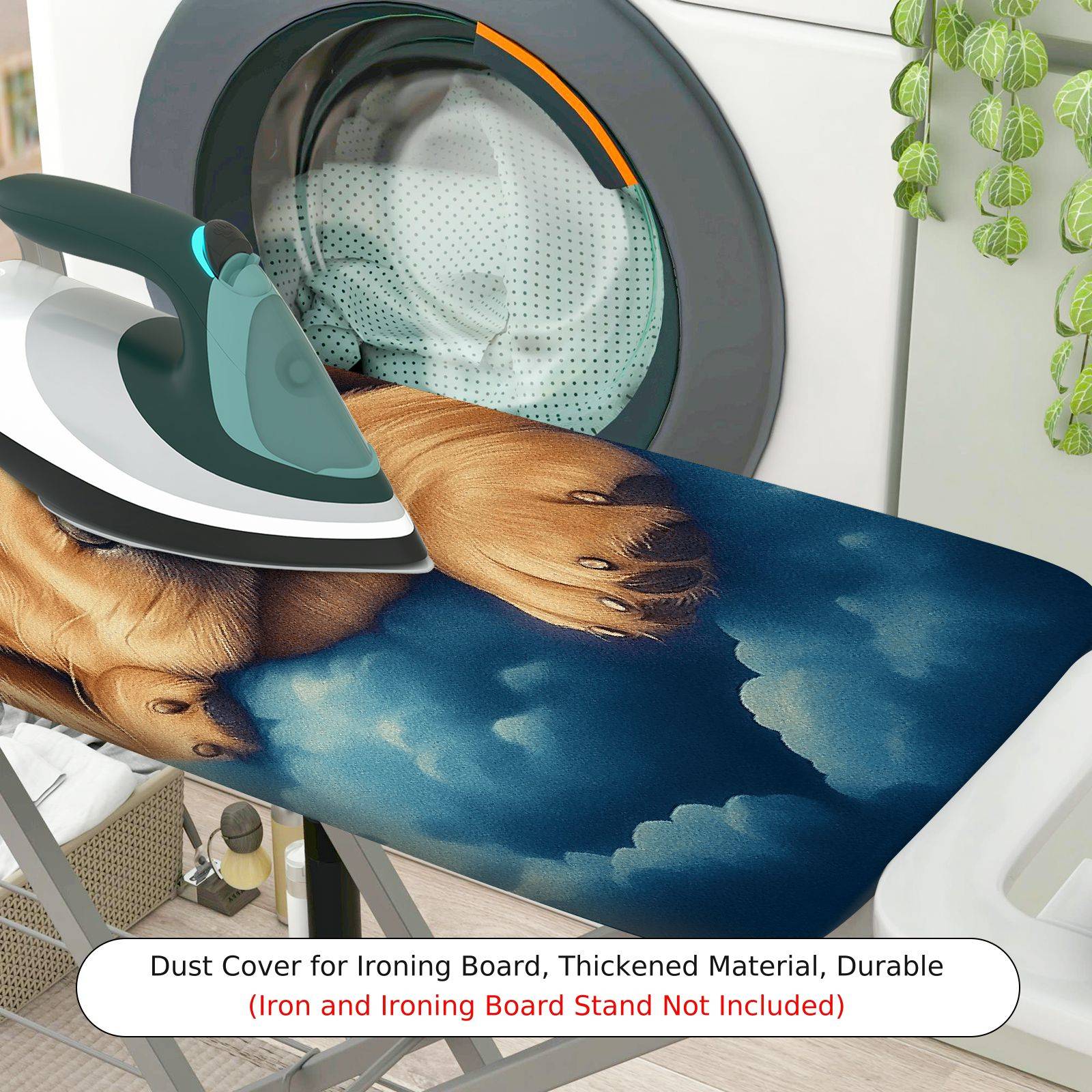 1-Piece Dog Cloud Night  Ironing Board Cover, Universal Size, Without Board
