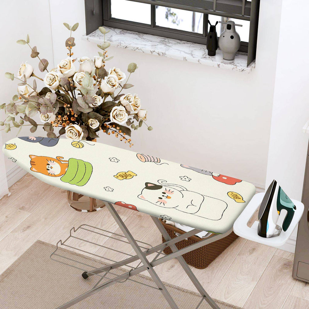 1-Piece Cat Fun Colorful  Ironing Board Cover, Universal Size, Without Board