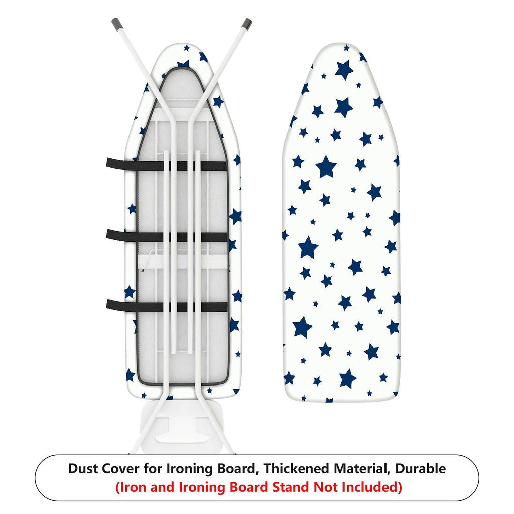 1-Piece Star Pattern Blue White  Ironing Board Cover, Universal Size, Without Board
