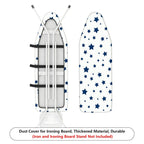 1-Piece Star Pattern Blue White  Ironing Board Cover, Universal Size, Without Board