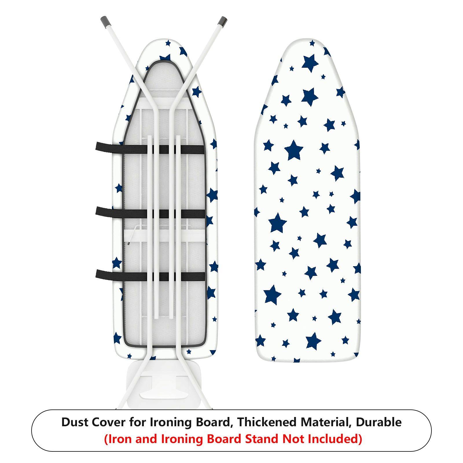 1-Piece Star Pattern Blue White  Ironing Board Cover, Universal Size, Without Board