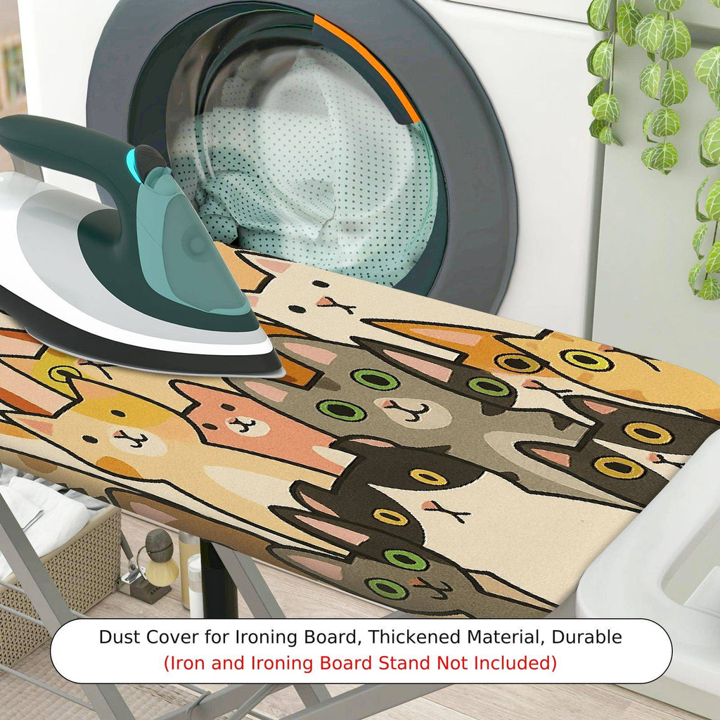 1-Piece Cats  Fun  Ironing Board Cover, Universal Size, Without Board