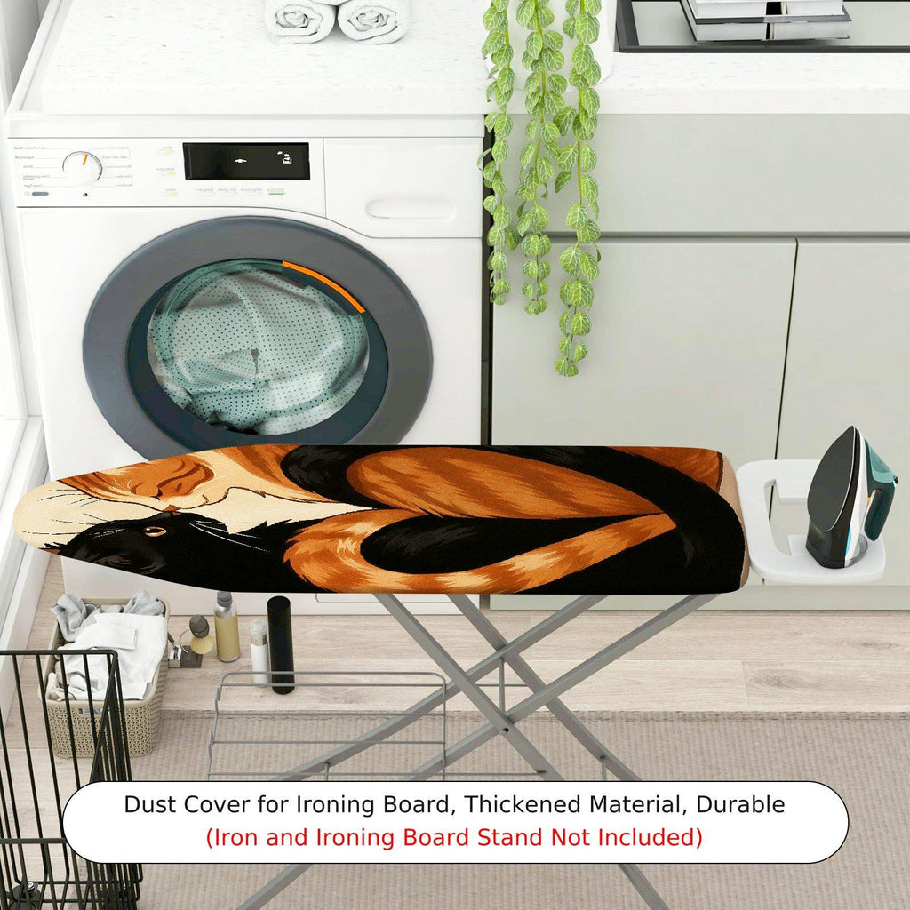 1-Piece Cat Pattern Artistic Animal  Ironing Board Cover, Universal Size, Without Board