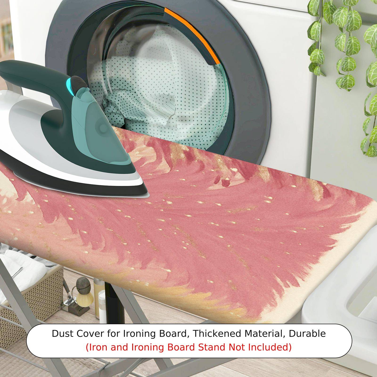 1-Piece Christmas Snowflakes Trees  Ironing Board Cover, Universal Size, Without Board