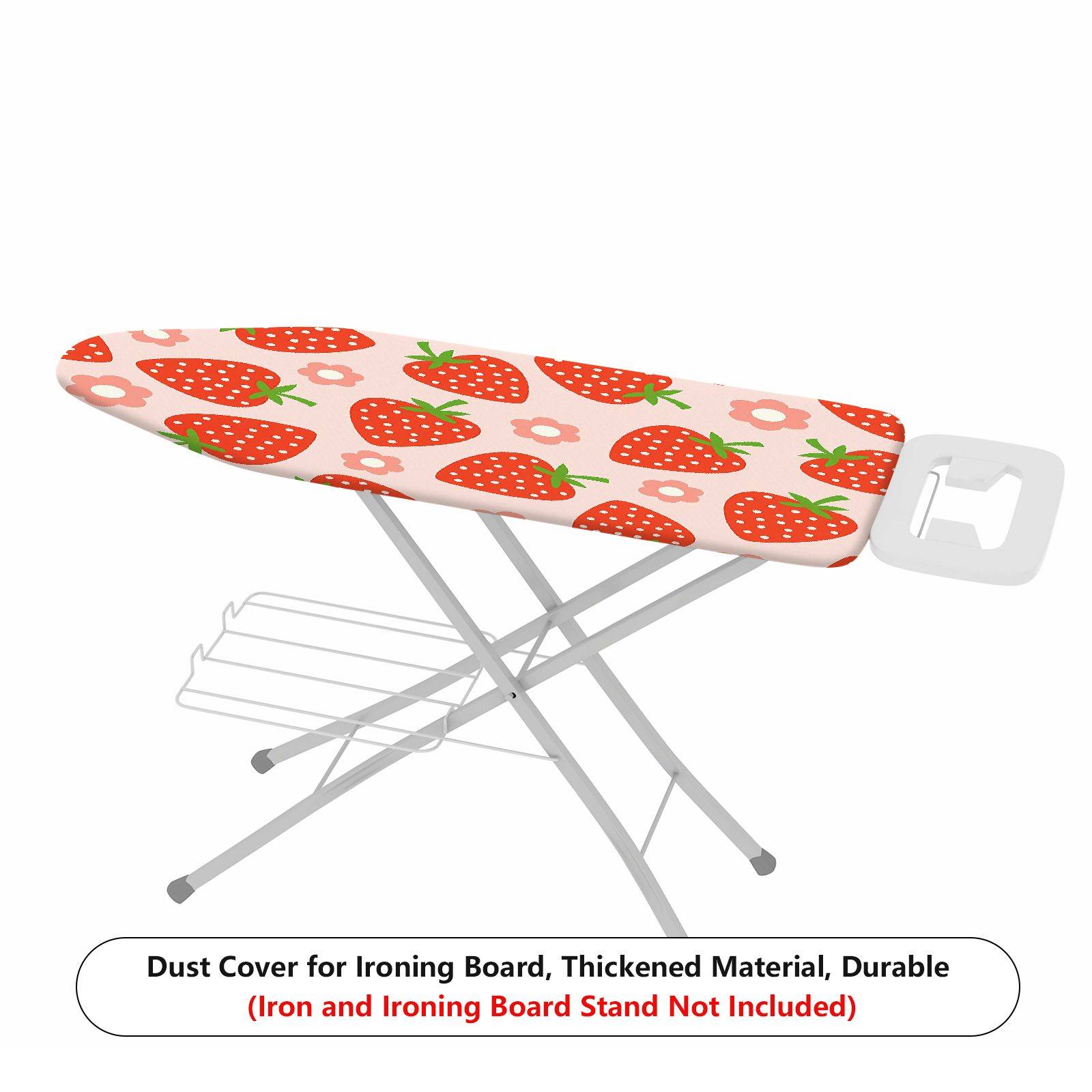1-Piece Strawberry Floral Fruit  Ironing Board Cover, Universal Size, Without Board