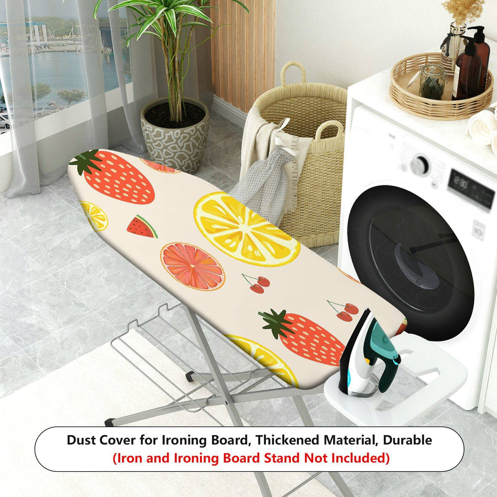 1-Piece Fruits Strawberry Lemon Cherry  Ironing Board Cover, Universal Size, Without Board