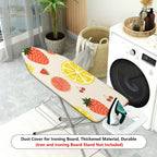 1-Piece Fruits Strawberry Lemon Cherry  Ironing Board Cover, Universal Size, Without Board