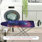 1-Piece Starry Wolf Universe Woodland  Ironing Board Cover, Universal Size, Without Board