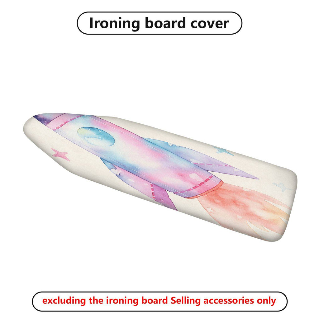 1-Piece Rocket Space Stars  Ironing Board Cover, Universal Size, Without Board