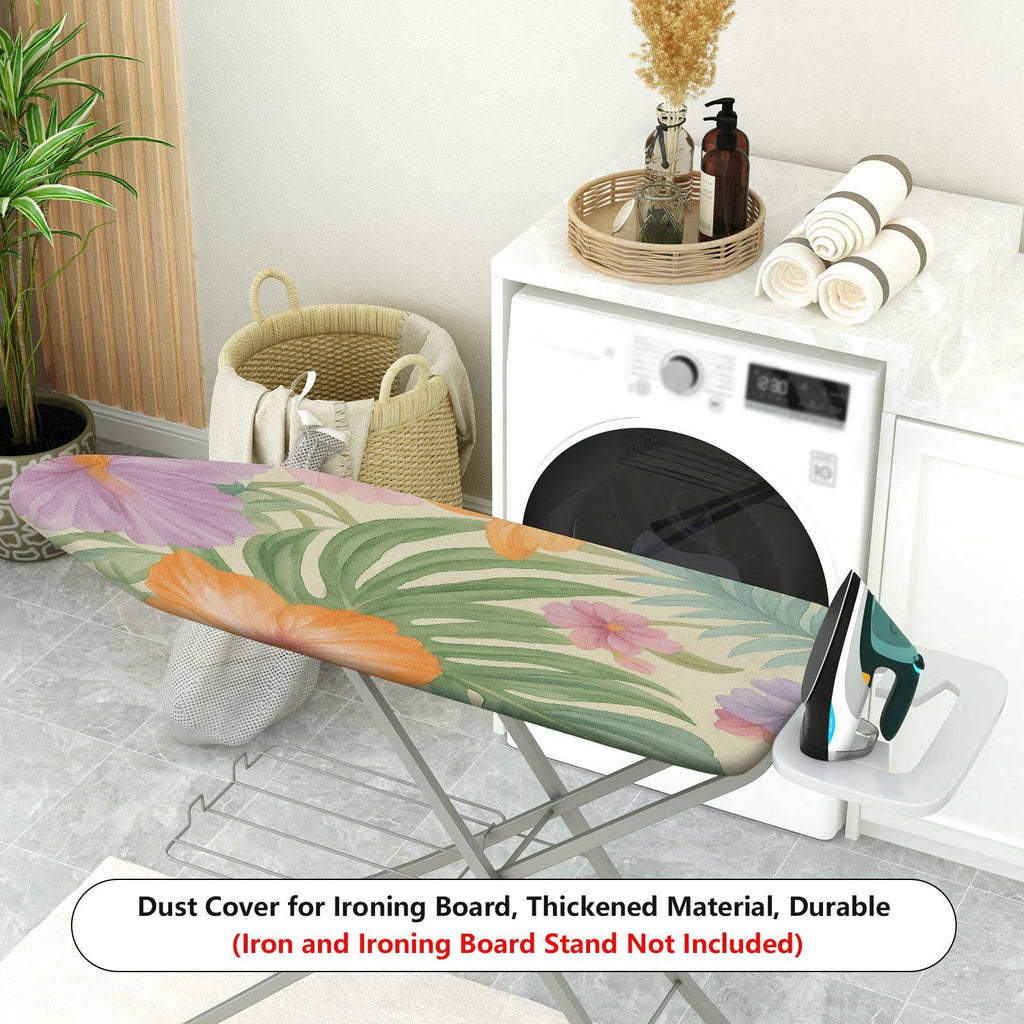 1-Piece Floral Tropical Vibrant  Ironing Board Cover, Universal Size, Without Board