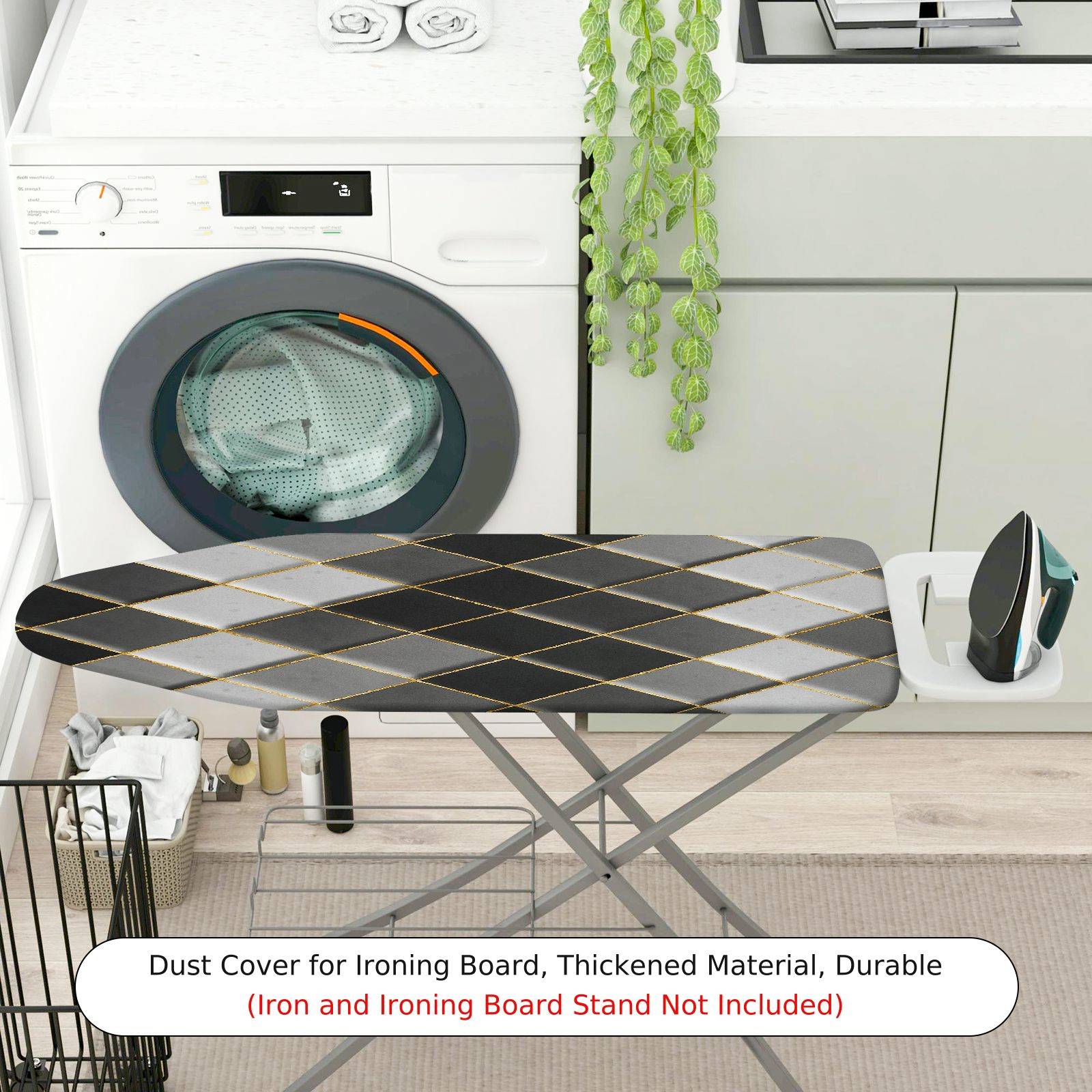 1-Piece Geometric Striped Pattern  Ironing Board Cover, Universal Size, Without Board