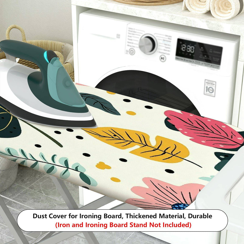 1-Piece Tropical Plant Leaf Pattern Jungle Style  Ironing Board Cover, Universal Size, Without Board