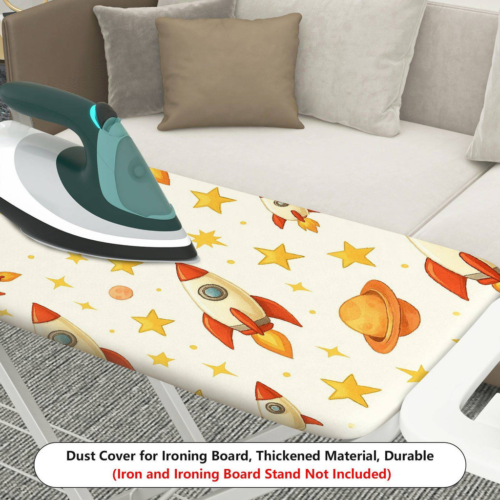 1-Piece Rocket Star Planet  Ironing Board Cover, Universal Size, Without Board