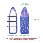 1-Piece Floral Star Moon  Ironing Board Cover, Universal Size, Without Board