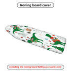 1-Piece Dinosaur Christmas Snowman  Ironing Board Cover, Universal Size, Without Board