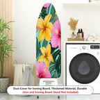 1-Piece Tropical Floral Leaf Deco  Ironing Board Cover, Universal Size, Without Board